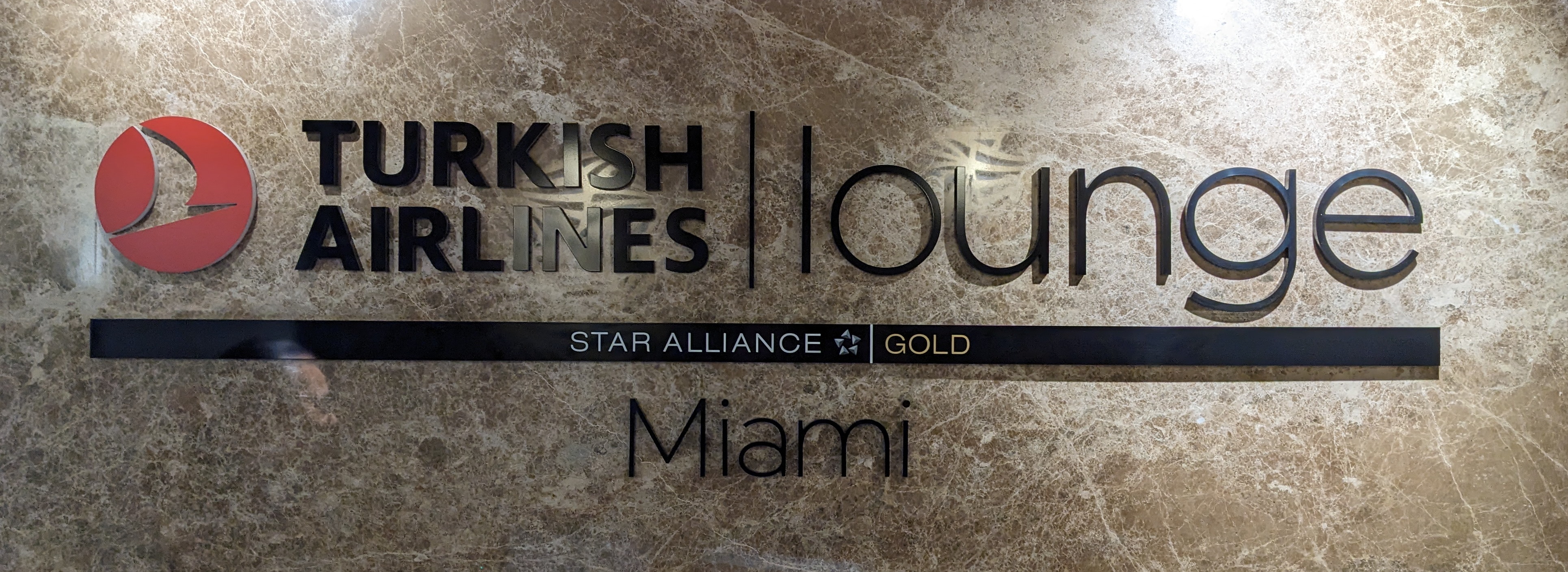 Turkish Airlines Lounge Entrance Sign - Miami E
