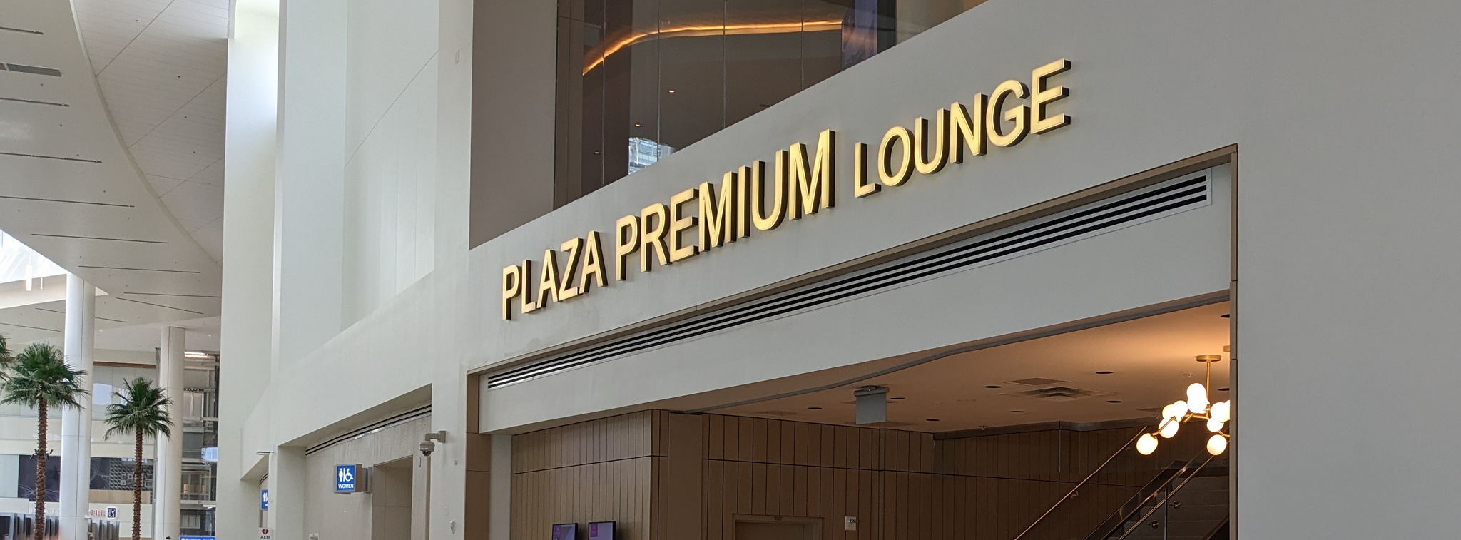 Entrance to Plaza Premium Lounge in Orlando