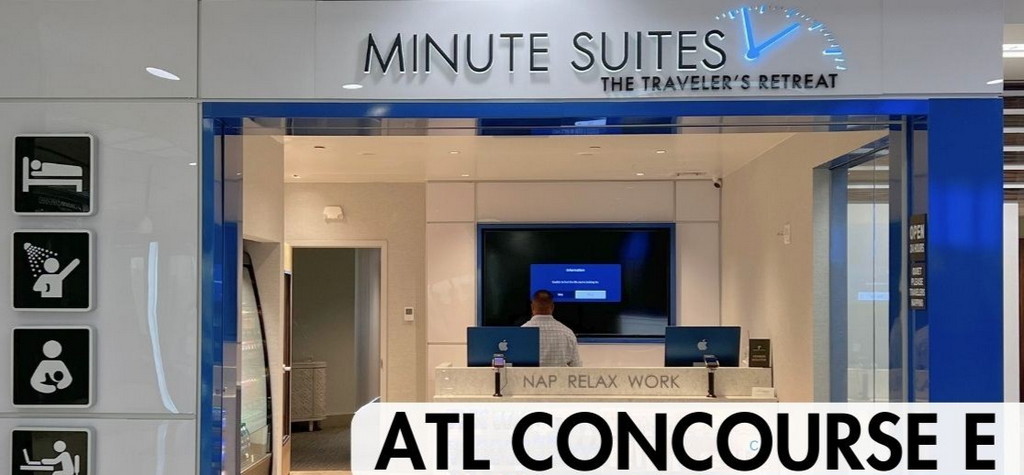 Front desk and entrance to Minute Suites E