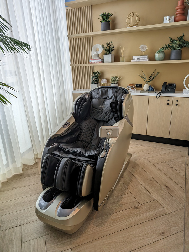 massager chair in the wellness room.