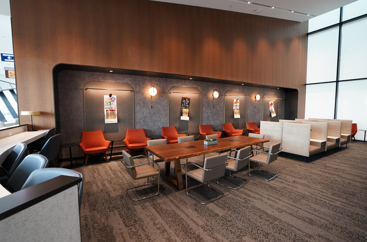 conference table and seating area in the work area.