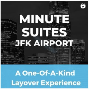minute suites JFK announcement on instagram