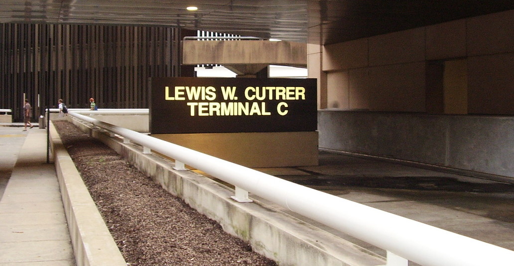 Terminal C sign IAH Airport
