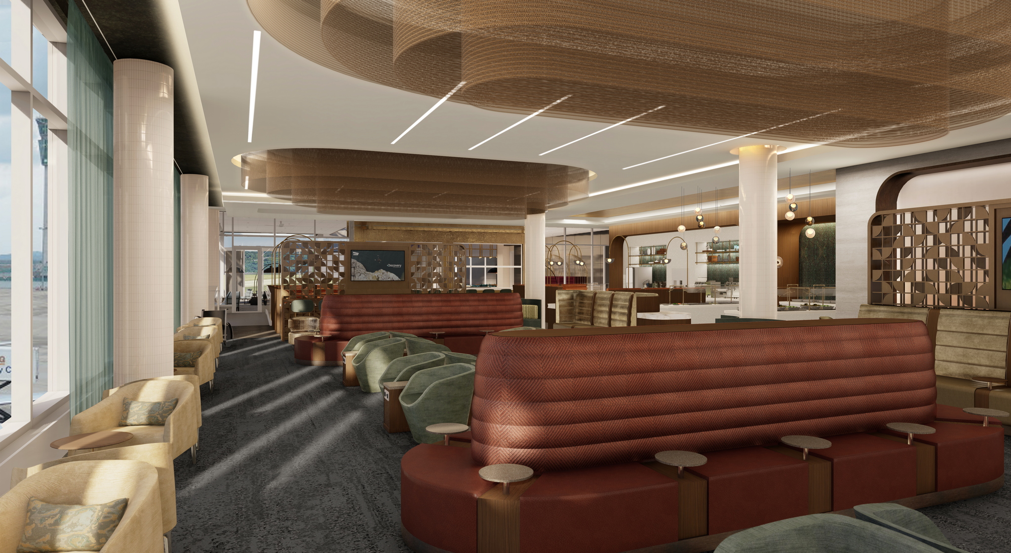 Sky Club Rendering for MSP Lounge - G Concourse