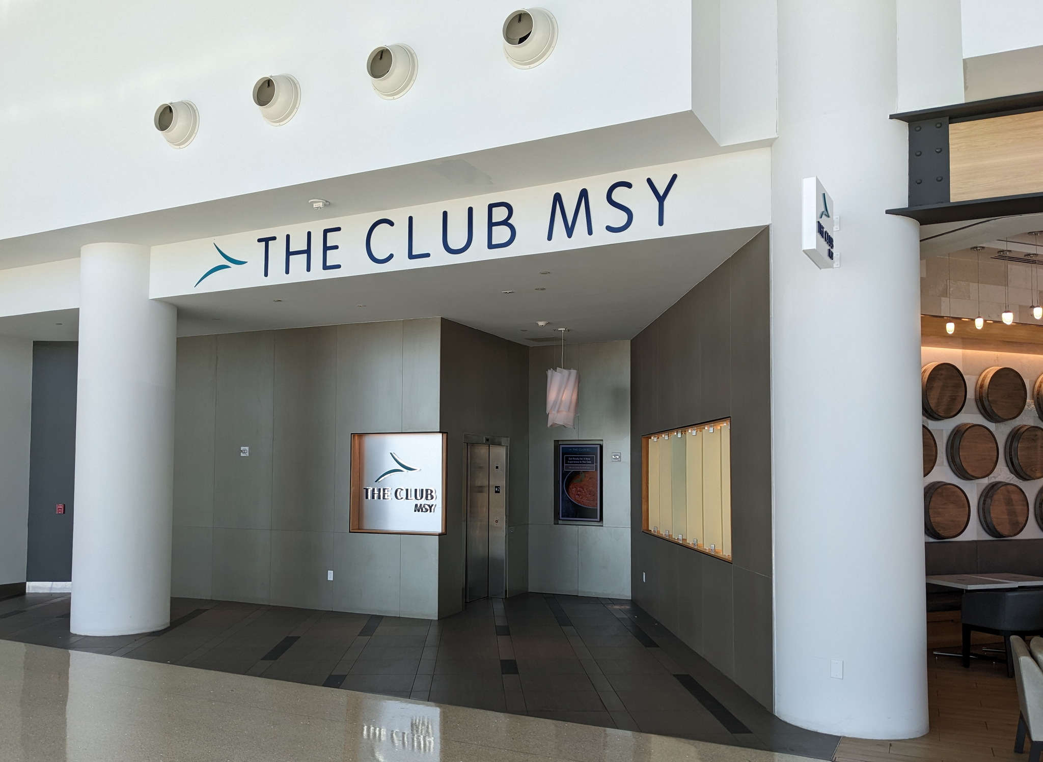 entrance to The Club in New Orleans (MSY)
