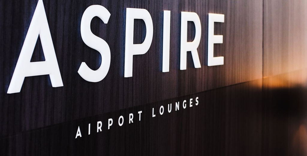 aspire airport lounge sign