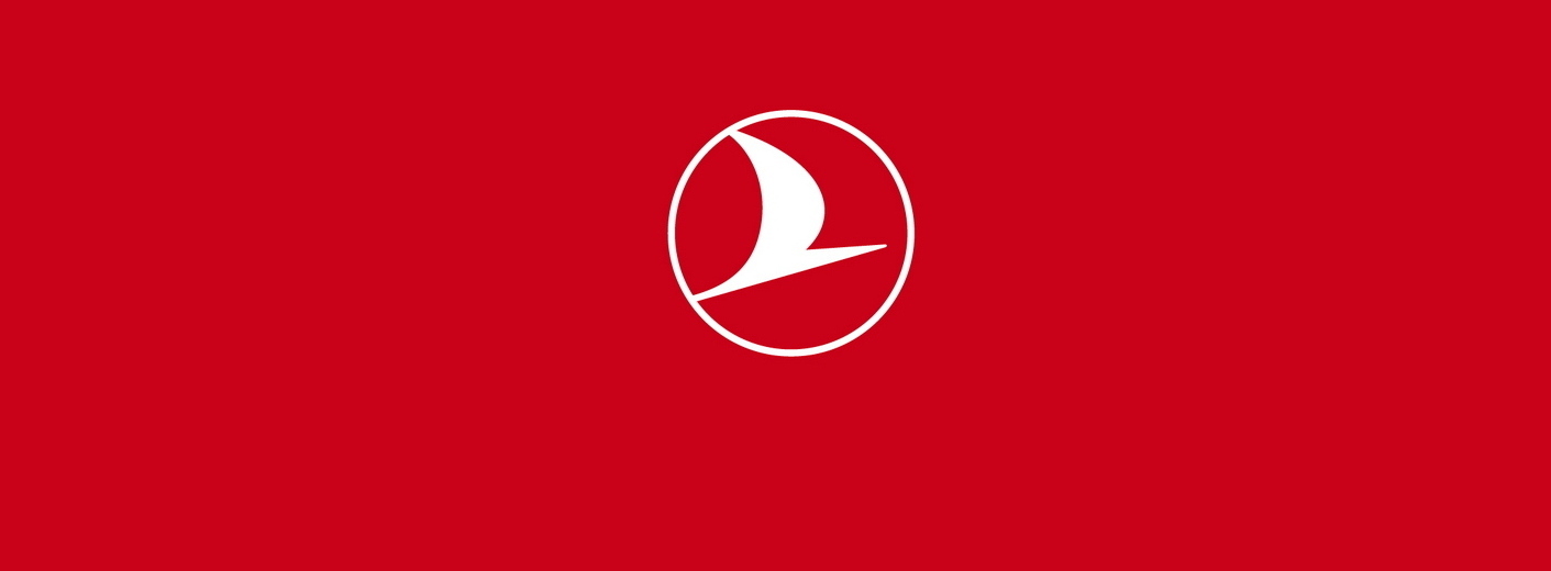 Turkish Airlines logo on red background